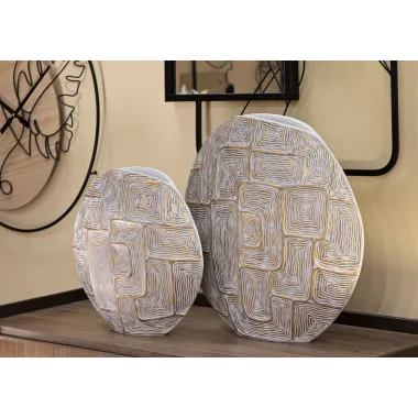 Wazon z żywicy Eclips 48X13X44,5 cm